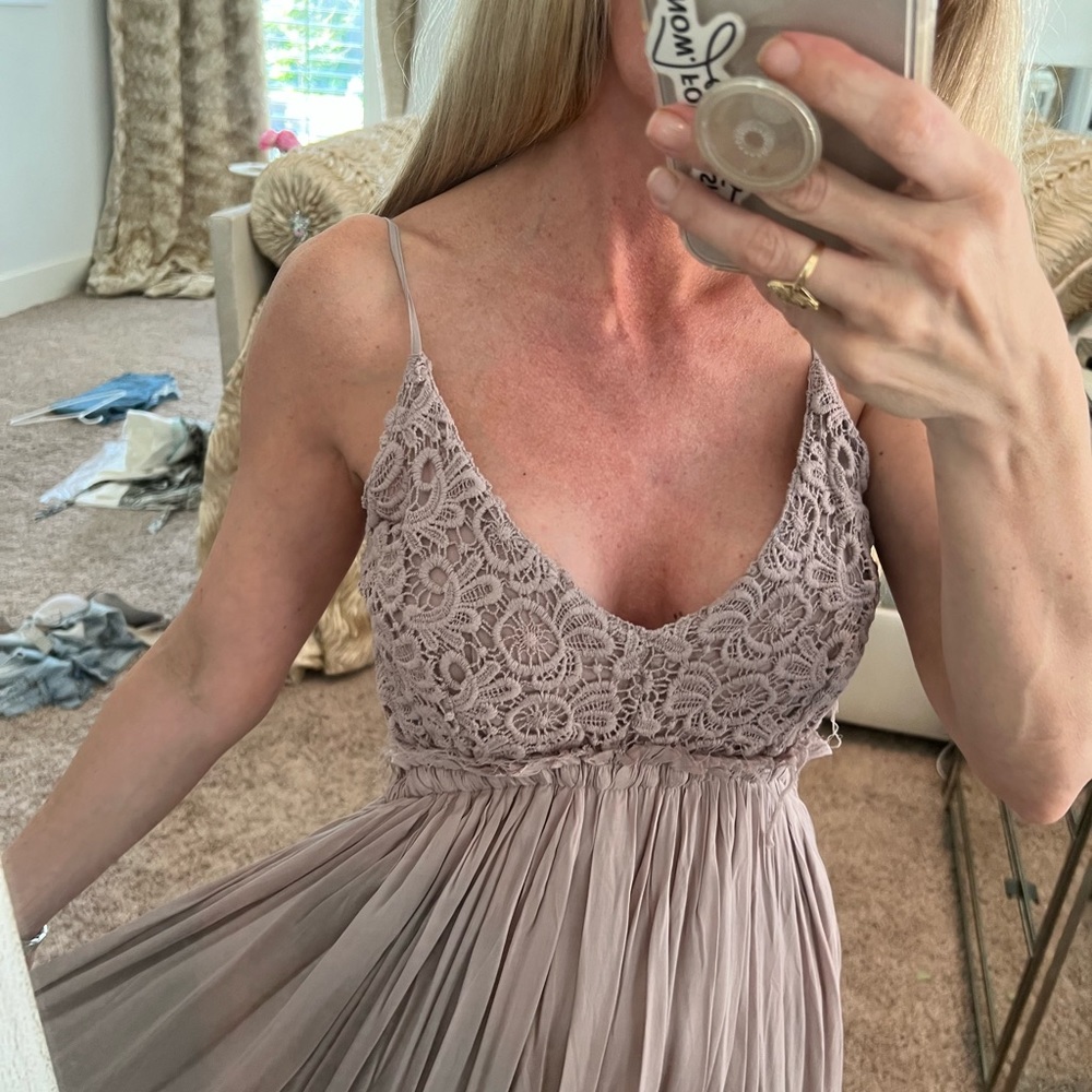 NEW Flowing Elegant Sexy Maxi Designer Dress Small - Picture 4 of 5